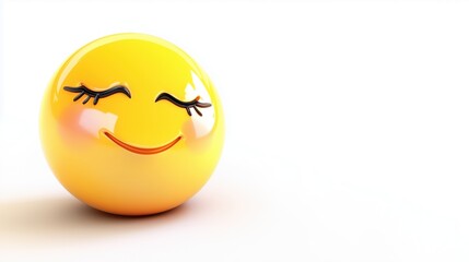 Smiley face, cheerful expression, bright yellow color, playful mood, simple design, friendly character