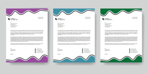Professional Letterhead Design – Elegant Corporate Branding Template

