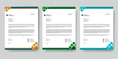 Modern Corporate Letterhead Template – Minimal & Clean Business Branding Design