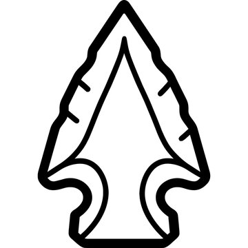 Bold outline arrowhead vector design