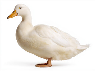 white duck isolated on white