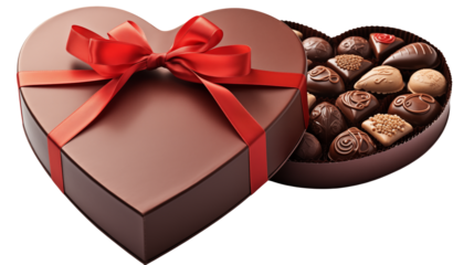 heart shaped chocolate candy