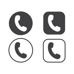 Call icon, Phone icon, call button icon, Contact icon, communication icon, call symbol vector