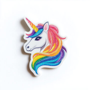 Naklejki unicorn head sticker