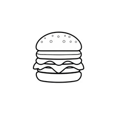 Burger Illustration Hamburger Fast Food Graphic Design