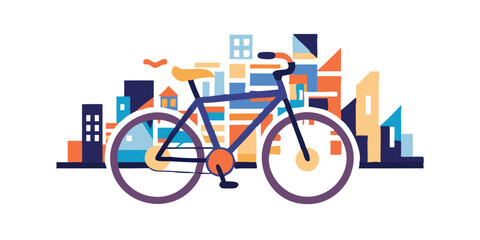 Fototapeta premium bicycles in the city