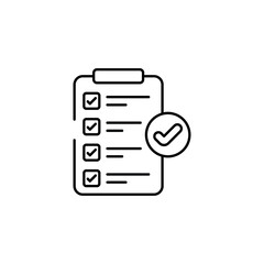 Selection Test icon design with white background stock illustration