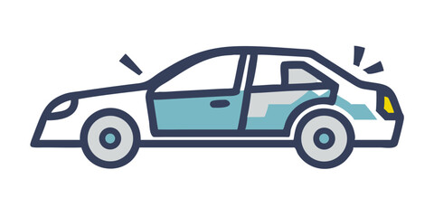 Naklejka premium colorful car vector