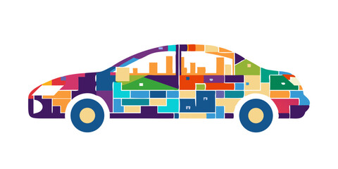 vector illustration of a truck