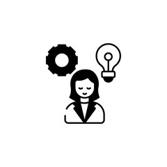 Skills Assessment icon design with white background stock illustration