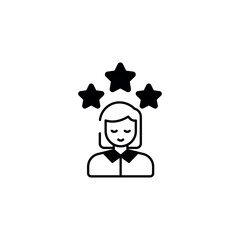 Talent  icon design with white background stock illustration