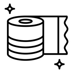 Toilet Paper Icon