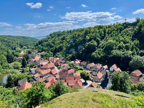 Eine Wanderung zur Queste bei Questenberg in Sachsen Anhalt