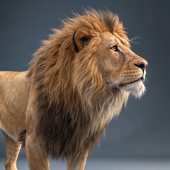 portrait of a lion