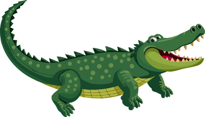 Obraz premium a crocodile with its mouth open on a white background