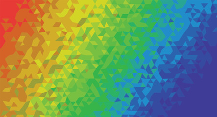 Abstract rainbow low poly geometric background