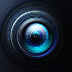 Colorful radial motion effect. Abstract rounded background. Color curves and sphere. Multi color gradient rings and circles wallpaper. Colored texture backdrop and banner.