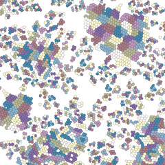 Geometric Colorful Modern Wave Pattern Fabric, Abstract Abstract fabric pattern