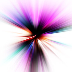 Obraz premium Colorful zoom motion effect. Abstract background. Color lines. Colored texture backdrop and banner. Multi color gradient pattern and textured wallpaper.