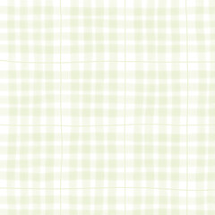 Sage Green Plaid Gingham Madras Check Hand Drawn Background Pattern Overlay