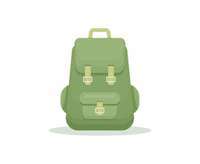 School backpack icon design. Vector illustration
