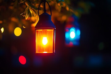 Diwali Festival with Glowing Hand-Painted Colorful Clay Diyas in Celebration