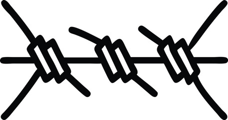 Barbed Wire outline Icon