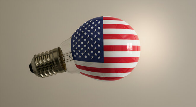 American flag sphere lamp flag, usa, america, button, united, icon