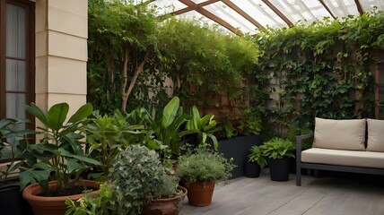 Fototapeta premium / Plants and outside siting 