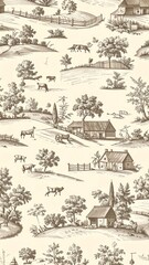Rustic Farmland Pattern.