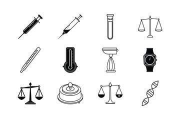 Cute Cartoon Dog with Laboratory Equipment