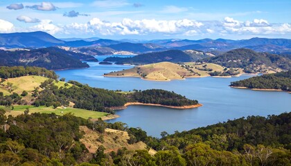 Scenic Lake  Mountain View.