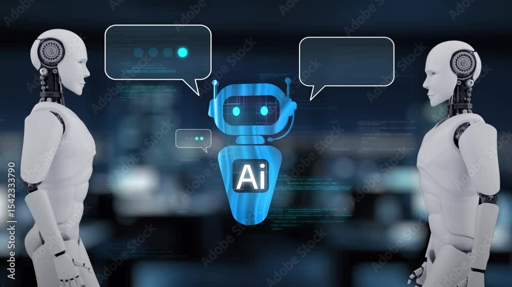 Poster ai virtual assistant artificial intelligence chatbot controlled by prompt engineering for explainabl