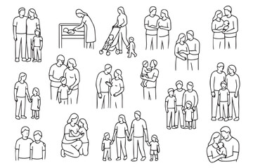 Fototapeta premium family moments, from parent child interactions to family bonding, representing love, care, and family connections