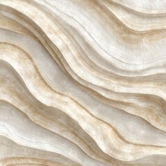 Obraz premium Abstract close-up of beige and cream marble texture with flowing, layered patterns resembling natural stone formations