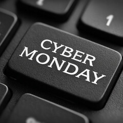 close up composite of Cyber Monday  on keyboard