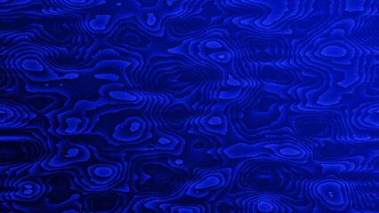 Fototapeta premium Abstract blue contour pattern with luminous details and organic design