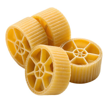 ruote pasta isolated on transparent background