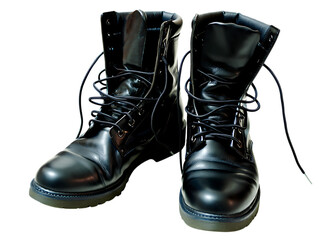 Durable Black Leather Boots Sturdy Footwear for Any Adventure