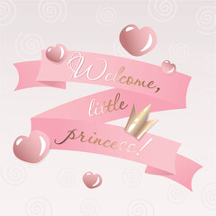 birthday card for daughter with the inscription ready template