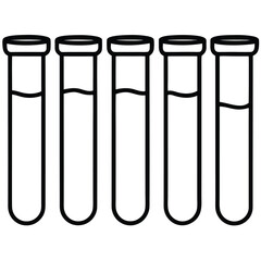 Scientific Laboratory Equipment and a Dog Illustration