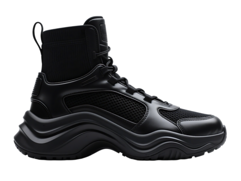 High-Top Chunky Sneakers Modern Style and Comfort