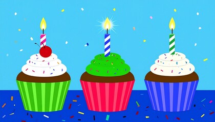 Happy birthday cupcake / Birthday Card