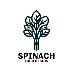 Obraz premium Spinach Vector Logo Design