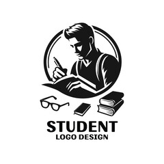 Student Vector Logo Design