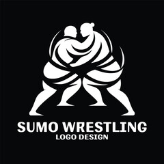 Sumo Wrestling Vector Logo Design