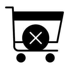 Shopping Cart Abandonment  Vector Icon