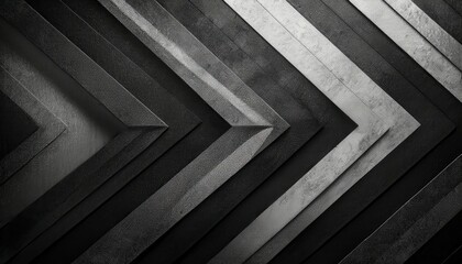 Fototapeta premium abstract geometric 3d illusion of overlapping black and white cubes with marble texture and halftone shading for modern branding, poster design, or digital backdrop