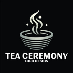 Tea Ceremony Vector Logo Design