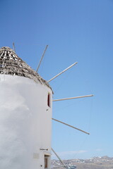 windmill on santorini island greece Mykonos